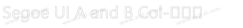 Segoe UI A and B Col字体转换